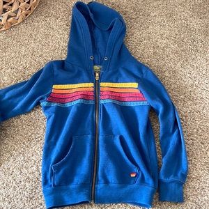 Aviator nation kids zip up hoodie